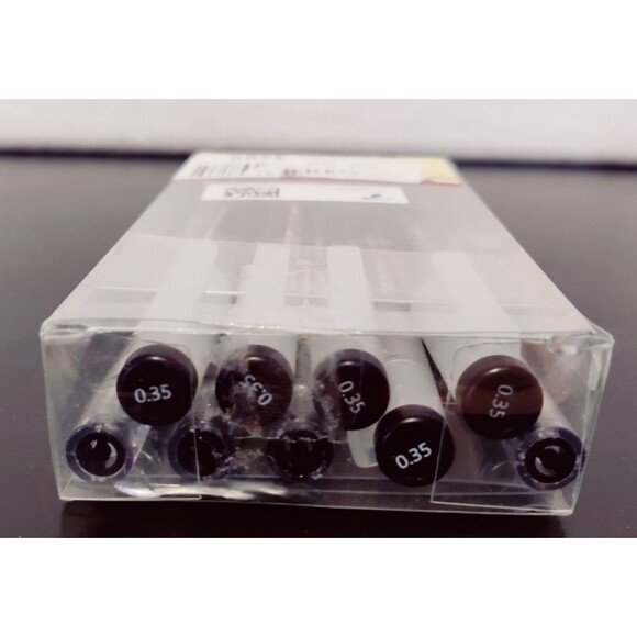 9pk 0.35 mm Black Gel Ink Artist Pens, Extra-Fine Ballpoint Pens Japanese NEW - Picture 4 of 14